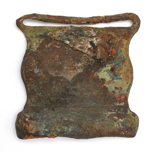 Buckle recovered from the wreck of the DUNBAR