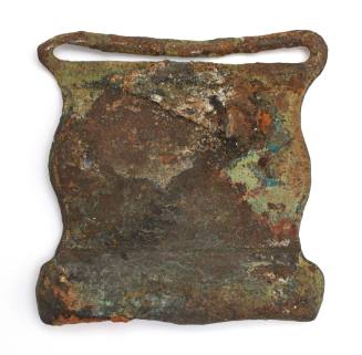 Buckle recovered from the wreck of the DUNBAR