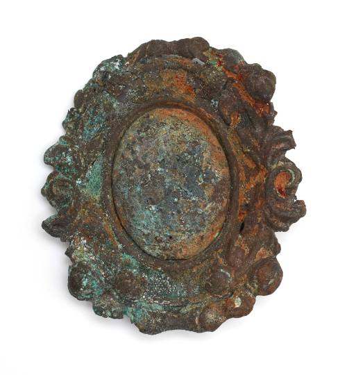 Buckle recovered from the wreck of the DUNBAR