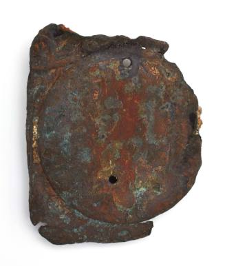 Buckle recovered from the wreck of the DUNBAR