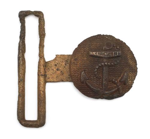 Buckle recovered from the wreck of the DUNBAR