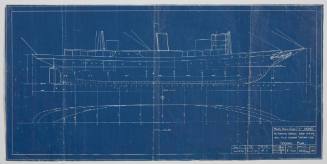 The Maritime Services Board of NSW new Pilot Steamer CAPTAIN COOK. Docking Plan. Ship 46