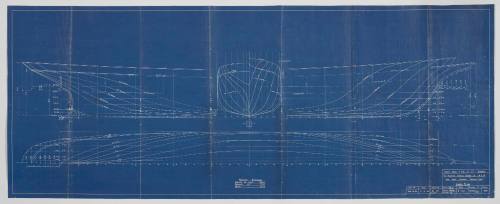 The Maritime Services Board of NSW new Pilot Steamer CAPTAIN COOK. Lines Plan. Ship 46