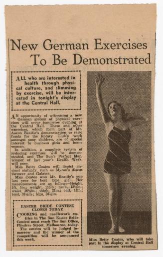 The New Movie magazine article titled ' Swimming for beauty' 1934