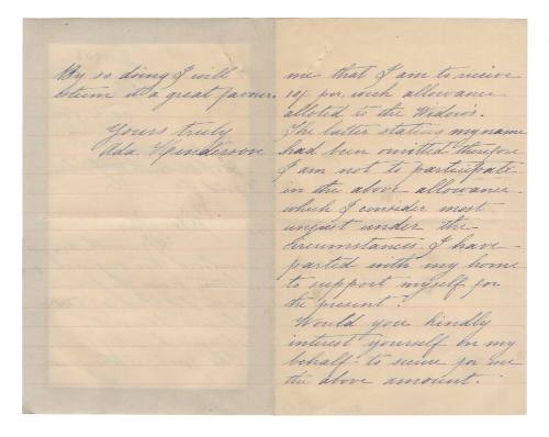 Letter regarding the FEDERAL and LOUISA LAMONT Shipwreck Relief Fund