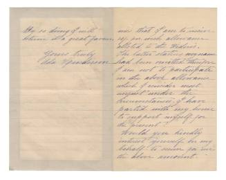 Letter regarding the FEDERAL and LOUISA LAMONT Shipwreck Relief Fund