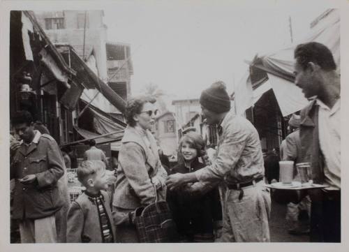 Bendler family in Port Said market