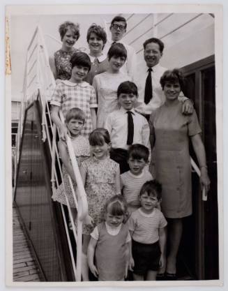 The Harding family aboard the CASTEL FELICE