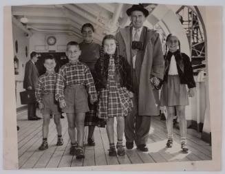 Haux family aboard the NEPTUNIA