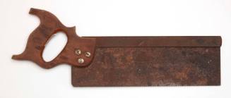 Hand saw used in the Halvorsen boat yard