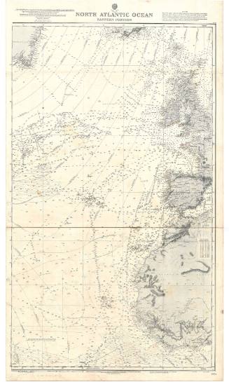 Nautical Chart of the Eastern Portion of the North Atlantic Ocean