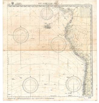 Nautical Chart of the South Pacific Ocean - Sheet I