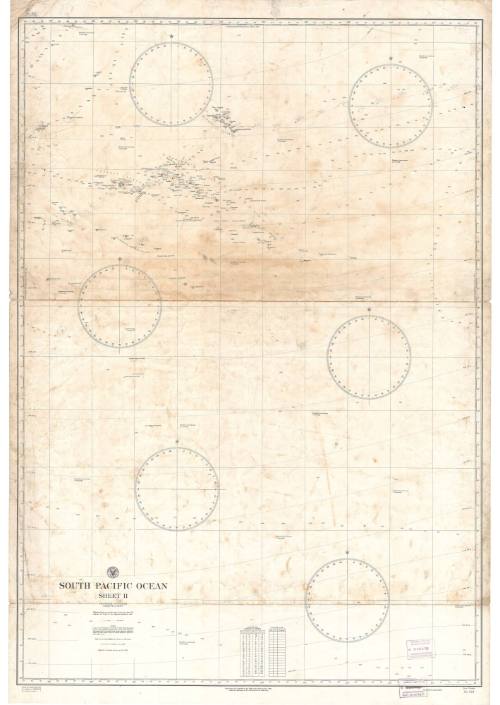 Nautical Chart of the South Pacific Ocean-Sheet II – Works ...