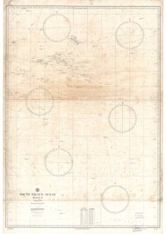 Nautical Chart of the South Pacific Ocean-Sheet II