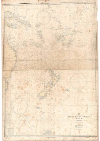 Nautical Chart of the South Pacific Ocean-Sheet III