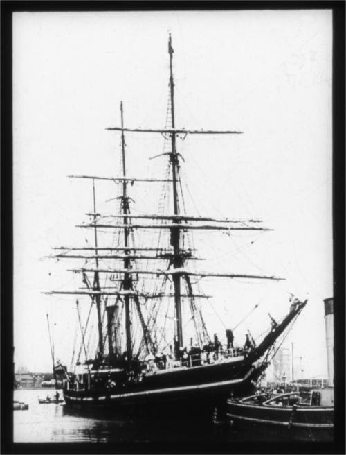 Scott's Antarctic ship TERRA NOVA in port
