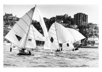 18-foot skiffs CAP and TOOGARA racing