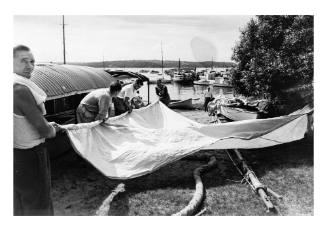 Rolling sails for 18-foot skiff