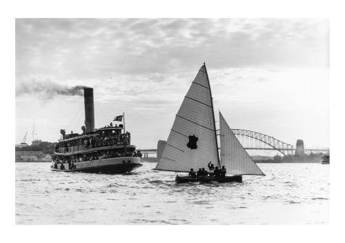 Untitled (18-foot skiff TOOGARA and ferry KANANGRA)
