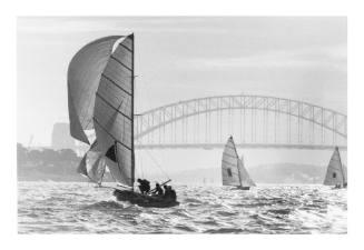 18-foot skiffs and Sydney Harbour Bridge