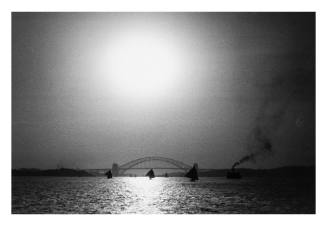 Untitled (sailing on Sydney Harbour by moonlight)