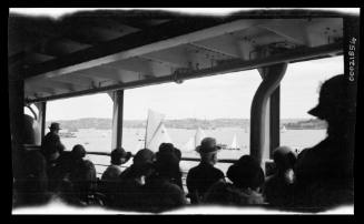 Passengers on board RMS MOLDAVIA II at Robertson's Point, Sydney