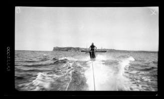 Tug boat, Manly ferry, aqua planist