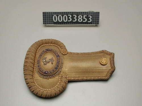 Right shoulder board of set used for naval artillery volunteers