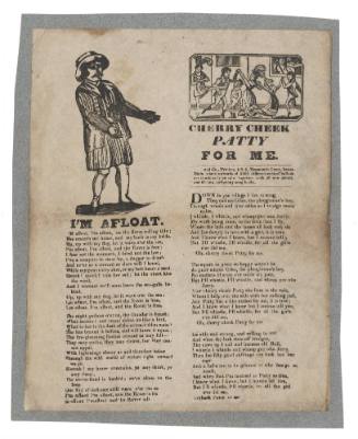 Broadsheet featuring the ballads 'Cherry Cheek Patty For Me' and 'I'm Afloat'.
