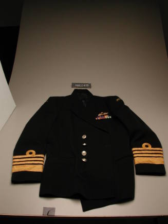 Jacket of admiral Alan Lee beaumont's winter patrol uniform