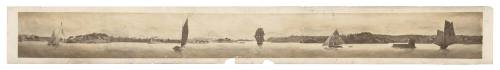 Material relating to Muriel Binney's Sydney Harbour panoramic frieze 'Sydney Harbour Foreshores at Sunset'