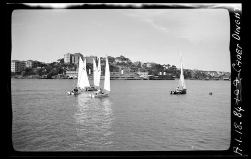 Cadet dinghy on Sydney Harbour