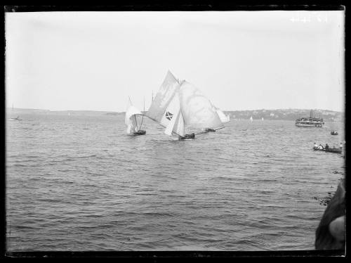 18-footers on Sydney Harbour, inscribed 1544