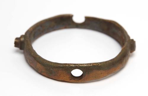 Metal fitting, possibly for a lamp, recovered from the wreck of the DUNBAR