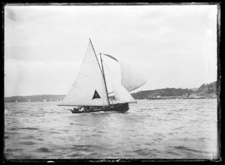 18-foot skiff on Sydney Harbour, inscribed 1456