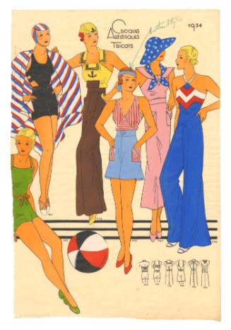 Hand coloured designs for female leisurewear