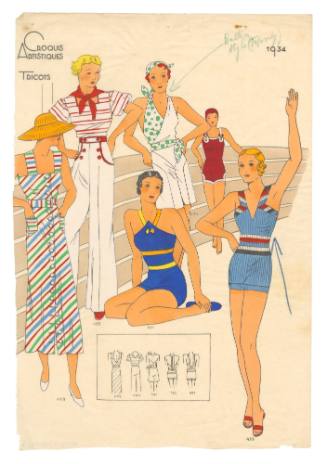 Hand coloured designs for female leisurewear