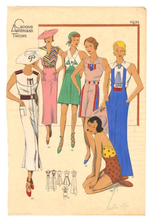 Hand coloured designs for female leisurewear