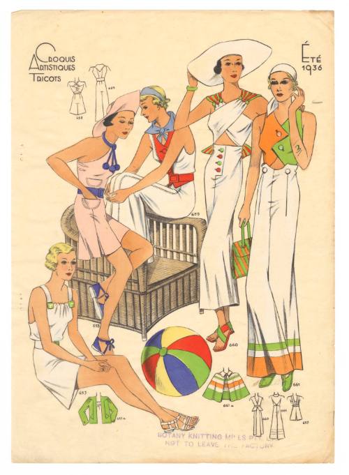 Hand coloured designs for female leisurewear