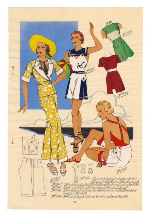 Hand coloured designs for female leisurewear