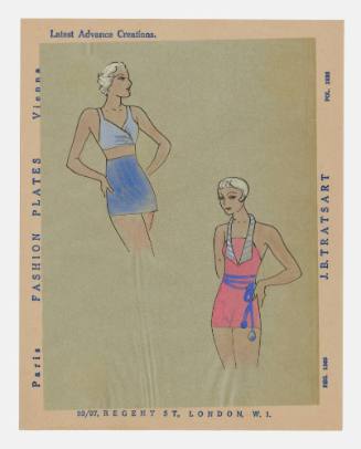 Hand drawn design for womens swimsuit