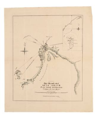 Chart of the North End of King Island, Bass Strait, Australasia to accompany Report on Lighthouse