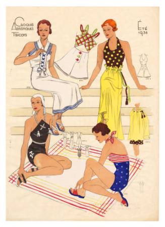 Hand coloured designs for female leisurewear