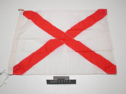 International signal flag for " V " from  BLACKMORES FIRST LADY