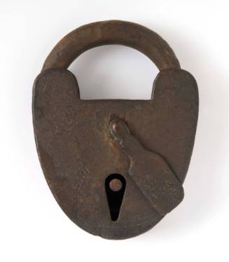 Metal padlock