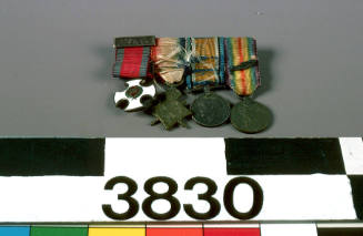 Miniatures of Commander Harry Thring Bennett World War I service medals