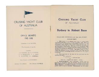 Cruising Yacht Club of Australia Sydney to Hobart Race - rules and conditions of the 1946 race