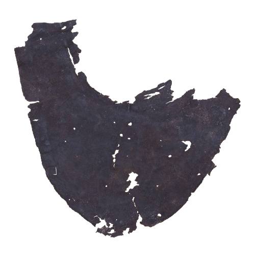 Leather gorget from the wreck site of BATAVIA