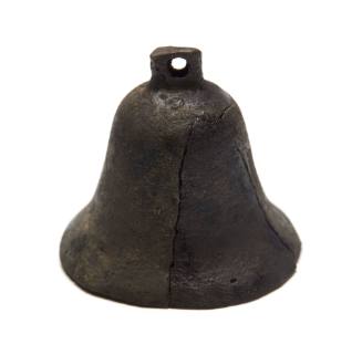 Small brass bell excavated from the wreck site of BATAVIA