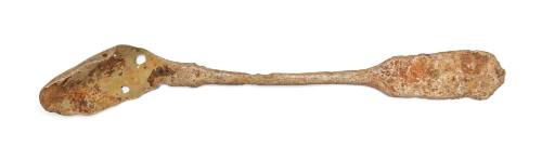 Mustard spoon recovered from the wreck of the DUNBAR